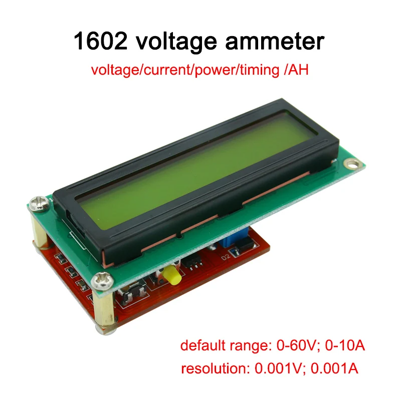 

1602 амперметр напряжения/измеритель мощности/LCD/Coulomb AH/тестер емкости батареи