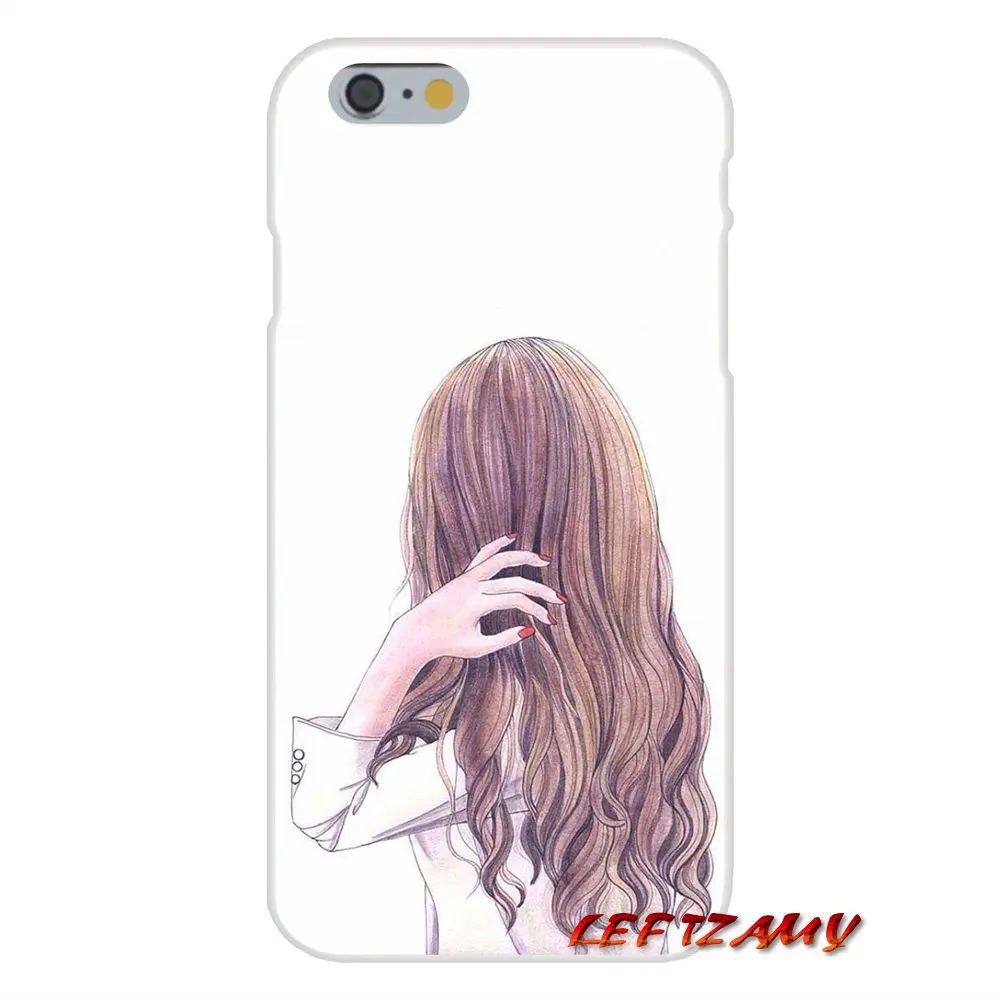 Soft Transparent Shell Covers Cartoon Fashion Girl Painted For Samsung Galaxy S3 S4 S5 MINI S6 S7 edge S8 S9 Plus Note 2 3 4 5 8 | Мобильные