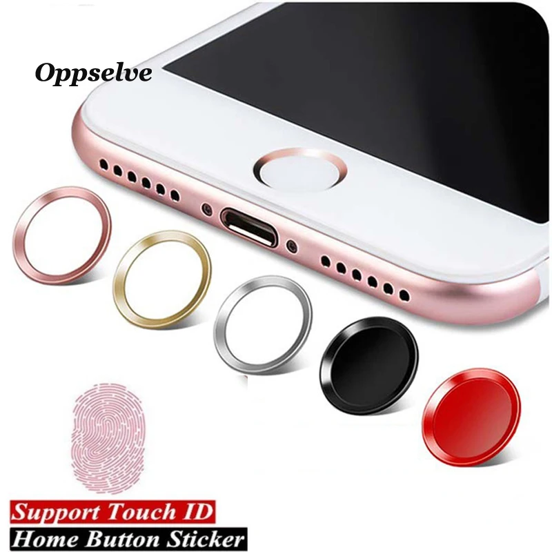 Oppselve красочная наклейка на кнопку Home алюминиевый круглый идентификатор для iPhone 8