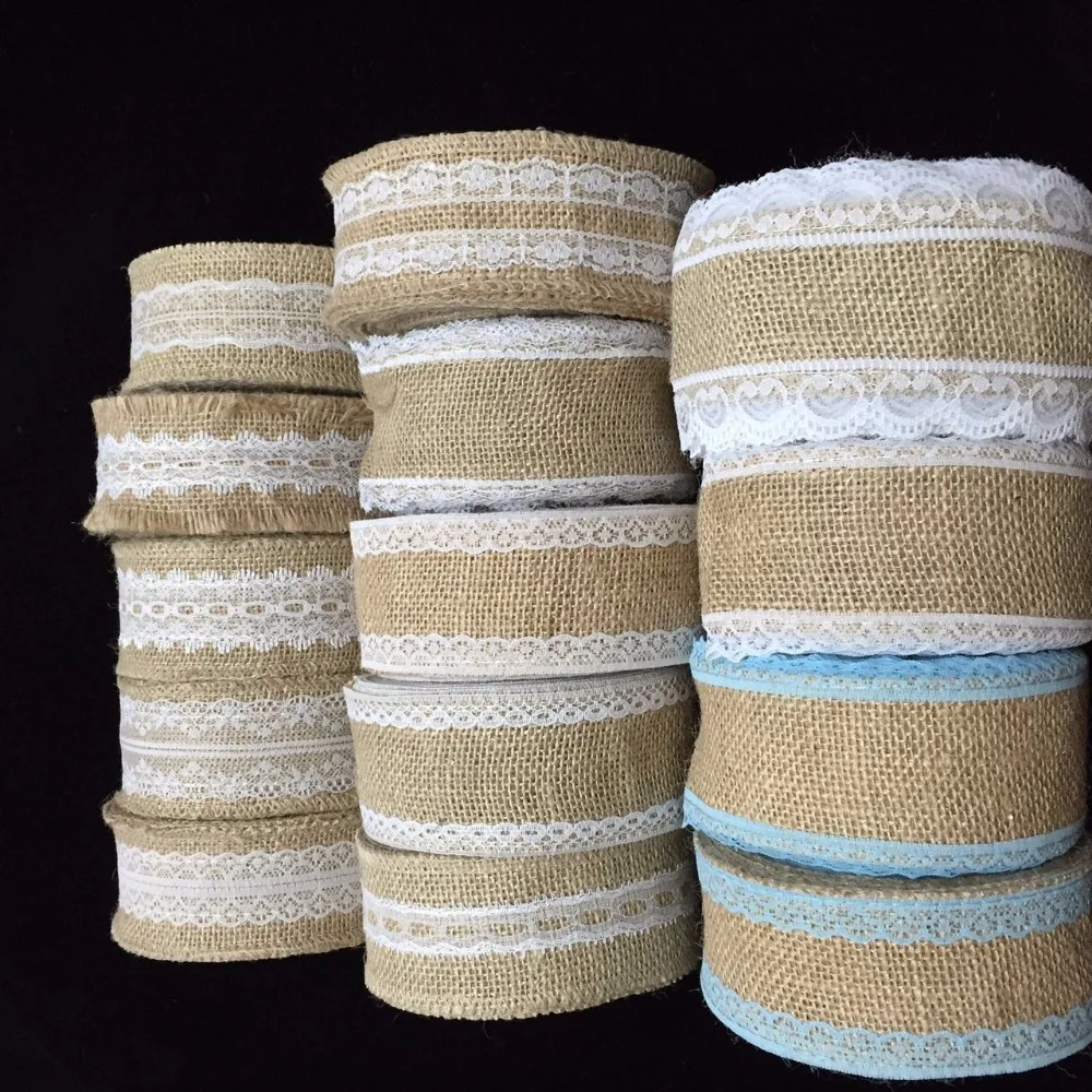 10 метров товары для вечеринок Свадебная лента из натурального джута в рулоне