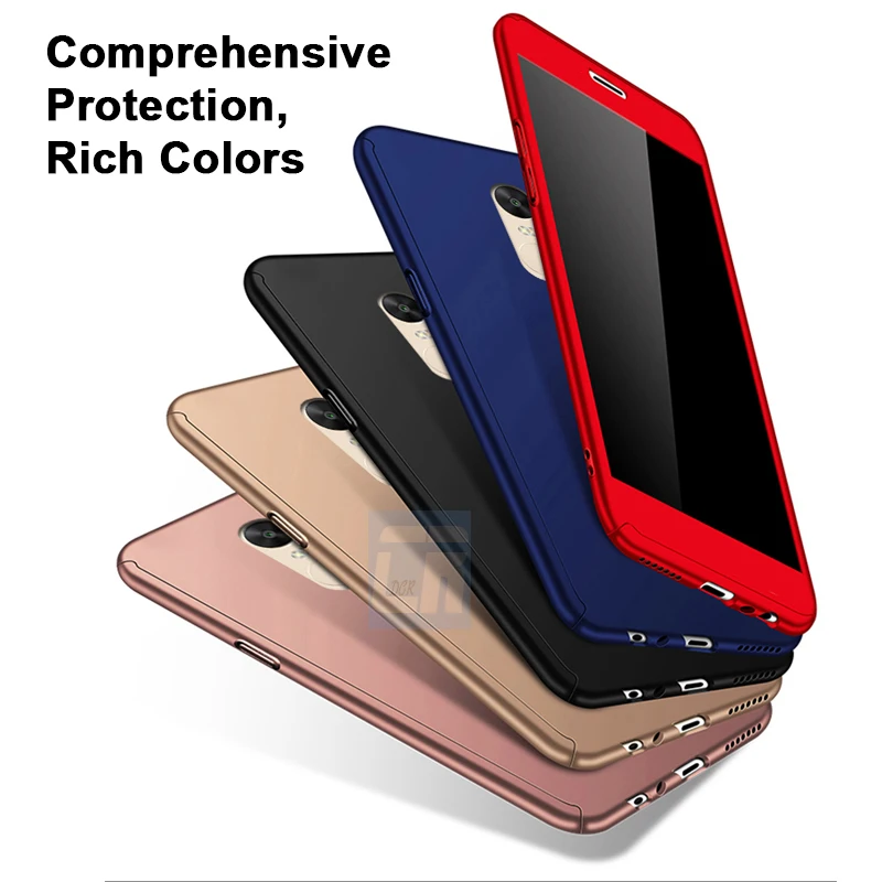 360 Degree Full Protection Phone Case for Xiaomi Redmi 5 Plus 6A 6 Note 8 9 8T 9S 10 Pro 5A Prime S2 Shockproof Hard Cases Cover