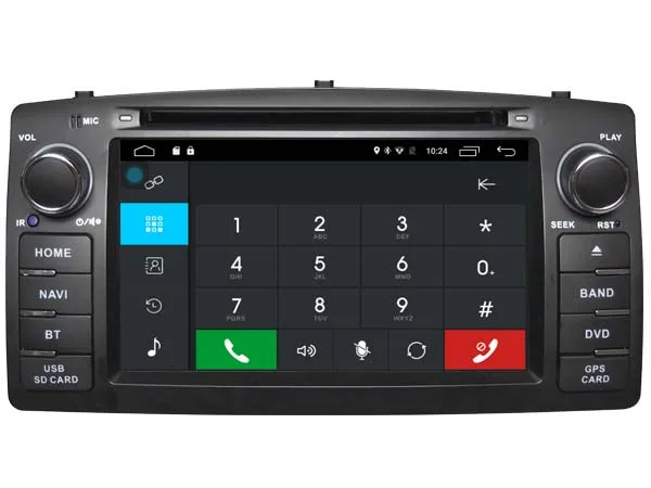 Eunavi 2 Din автомобильный DVD стерео для Toyota Corolla E120 BYD F3 Android 6 0 четырехъядерный ram 2G gps с