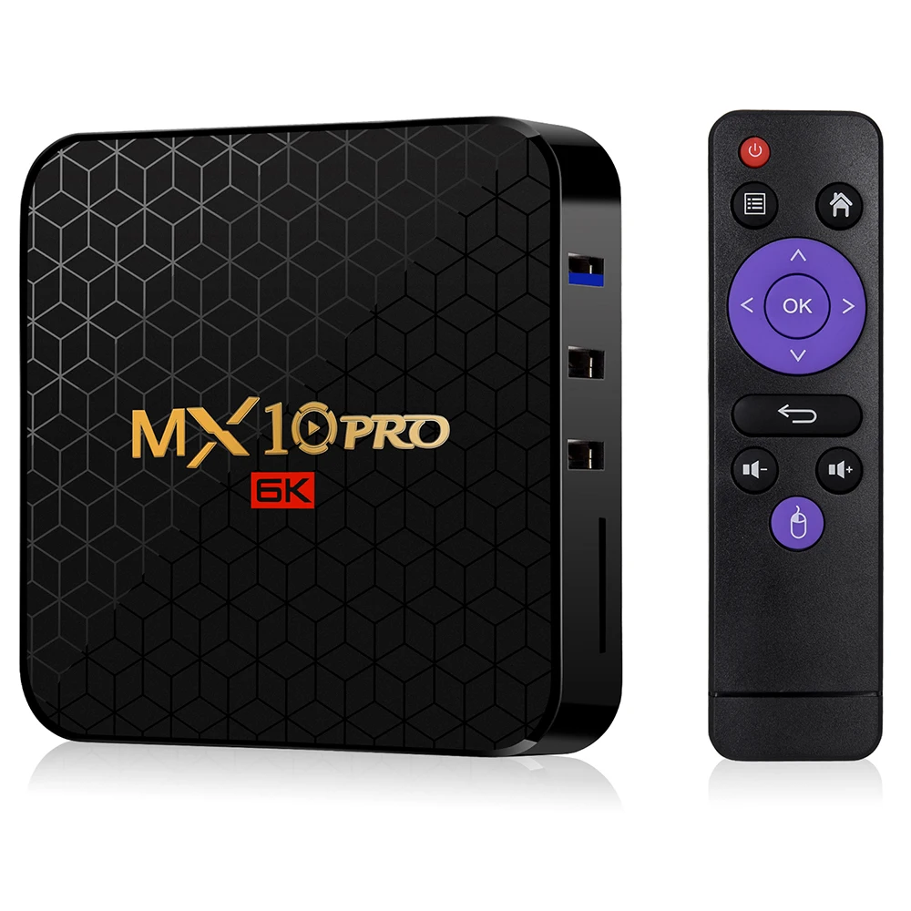 MX10 Pro Smart TV Box Android 9.0 Allwinner H6 Quad Core 4GB 32GB 64GB 2.4G WiFi USB3.0 Support 6K*4K H.265 Set Top | Электроника