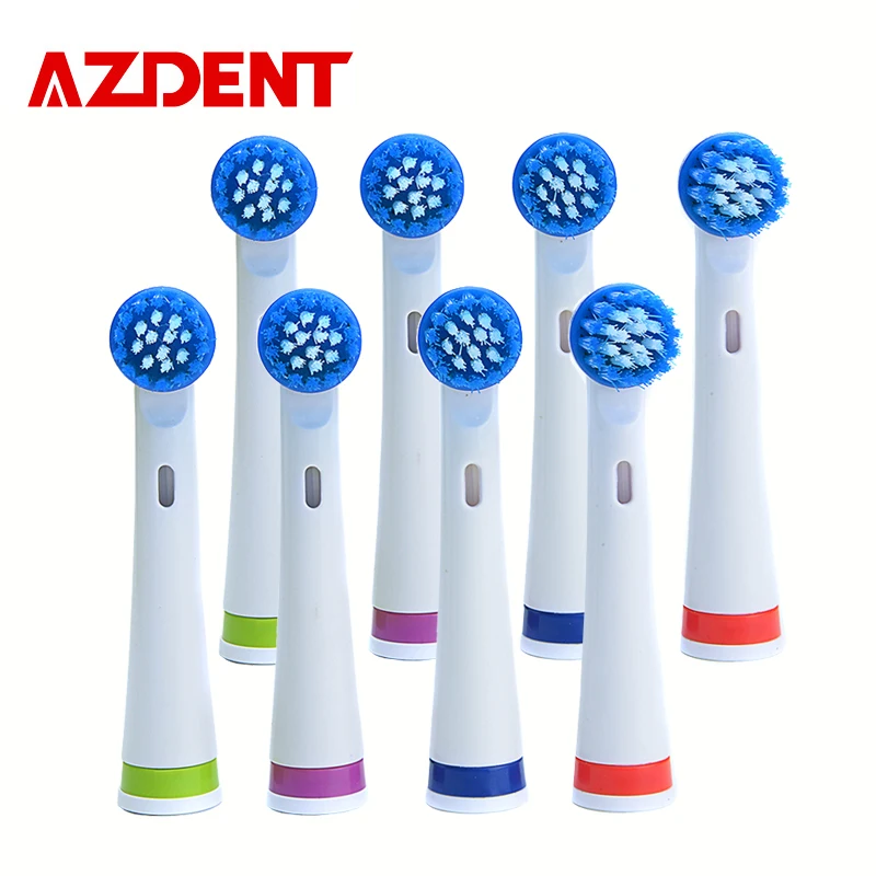 Насадки для электрической зубной щетки Azdent 8 шт./лот подходит популярной зубная