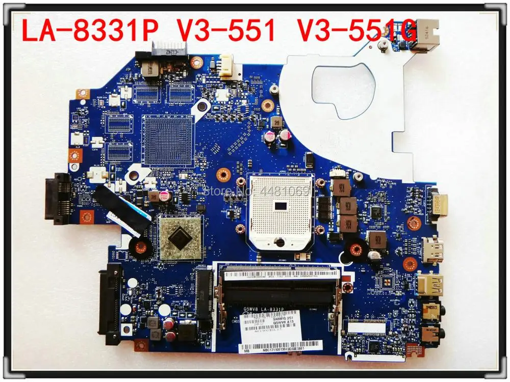 Q5WV8 LA-8331P для Acer планшетов V3-551 материнская плата ноутбука шлюз NV52L DDR3 NB.C1711.001 NBC1711001 |