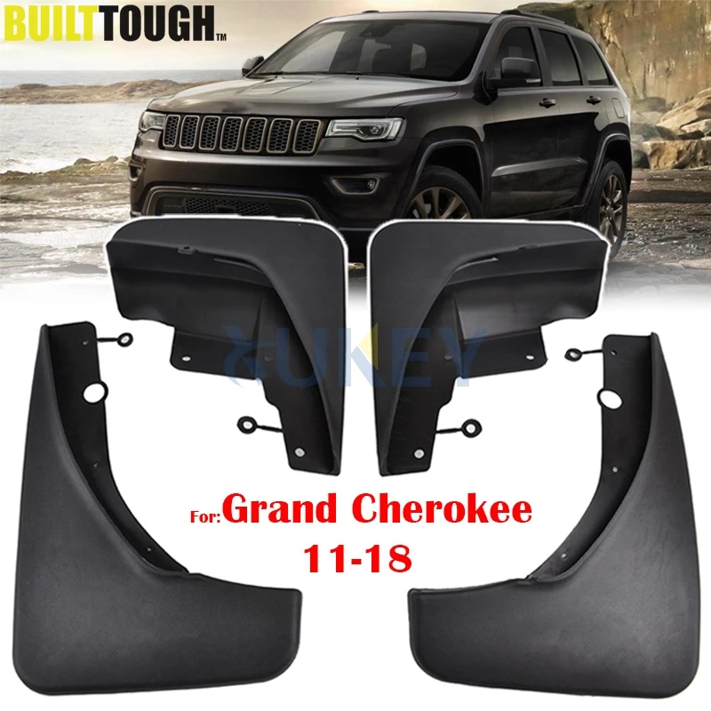 

Комплект передних и задних автомобильных брызговиков для Jeep Grand Cherokee WK2 2011-2018, брызговики от грязи 2012 2013 2014 2015