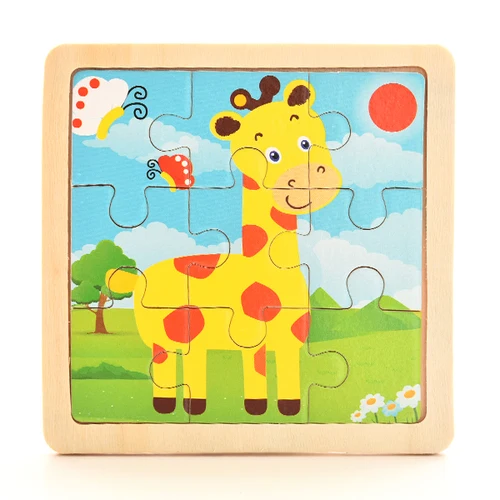 Giraffe 1 шт. 3D бумажные Пазлы для детей детские игрушки детские развивающие Puzles - Цвет: Giraffe