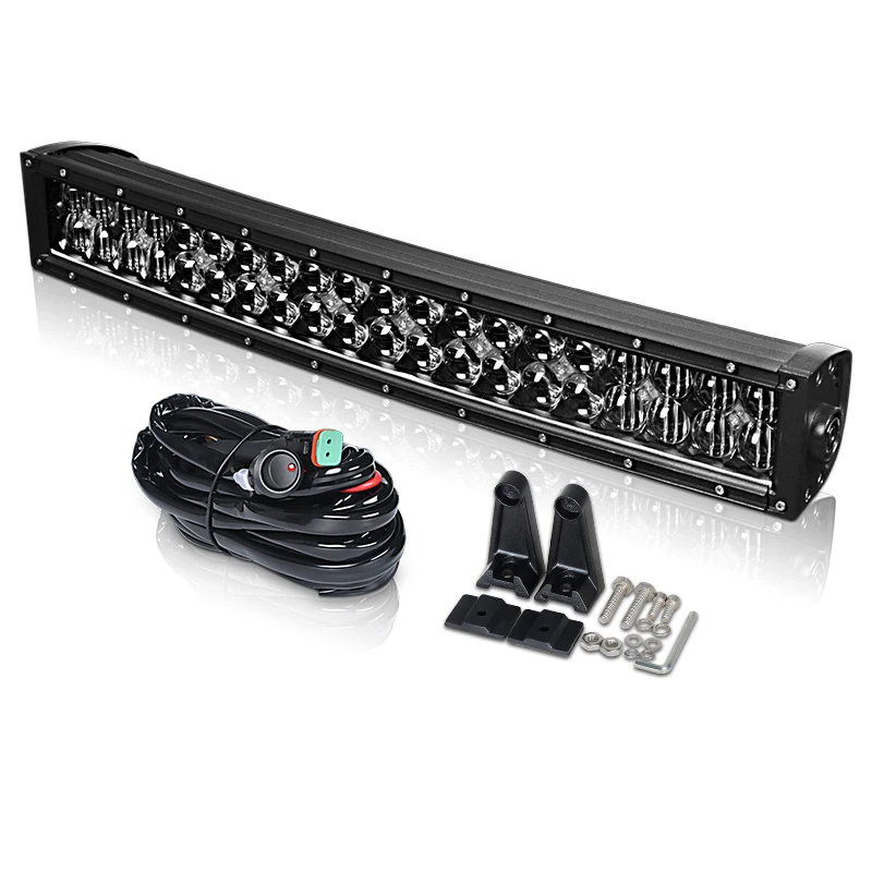 22inch bar wiring Внедорожные новые 2" точечные комбинированные балки, противотуманные светодиодные фары для вождения, ходовые огни, фара для автомобиля, лодки, Jeep Wrangler, 12 В, 24 В - Цвет: 22inch bar wiring