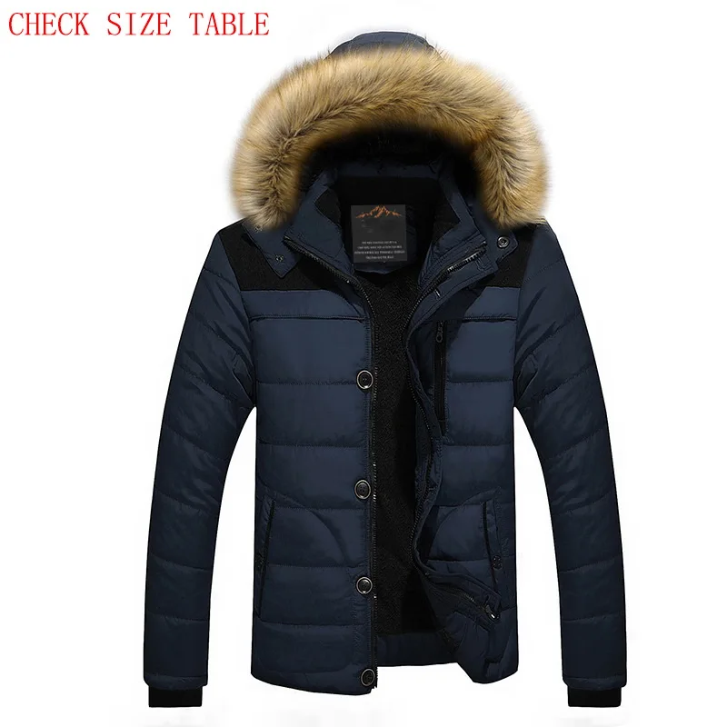 LD6692 Check size DB Брендовая зимняя куртка для мужчин, новинка, парка, пальто, мужской пуховик, сохраняющий тепло, модная, плюс Азиатский Размер, M-4XL, 5XL, 6XL - Цвет: LD6692 Check size DB