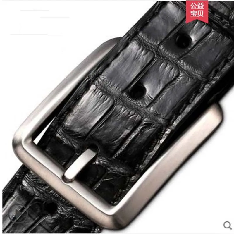 

gete 2019 new Imported Thai crocodile leather belt business casual men's needle buckle belt leather crocodile men belt