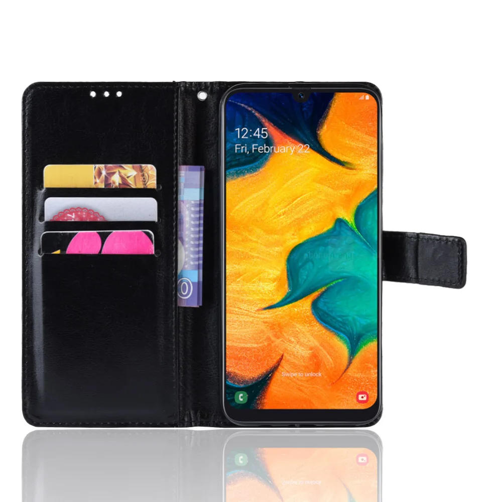 Для Samsung Galaxy A30 Чехол Флип Роскошный чехол для телефона из искусственной кожи A 30