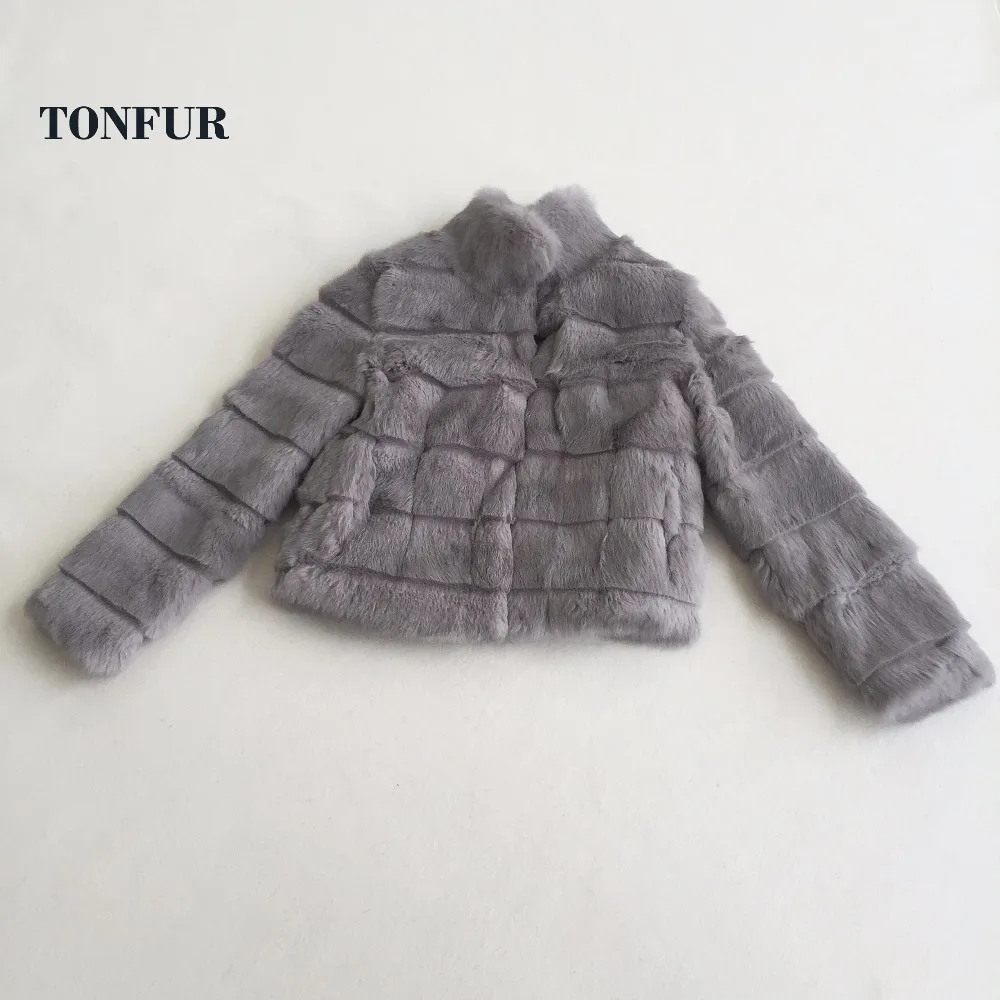 Женское винтажное пальто из натурального кроличьего меха большие размеры tsr230