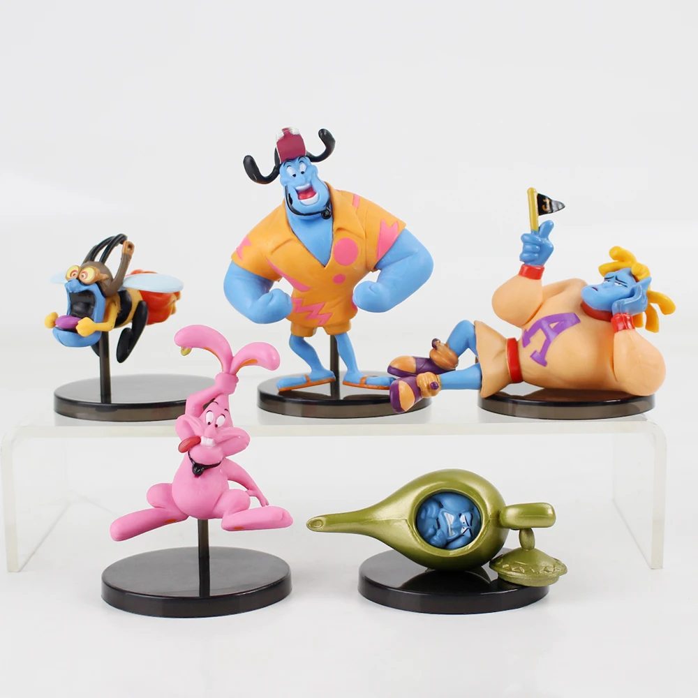 5 шт./компл. WCF Аладдин волшебная лампа Гение мини ПВХ экшн-Фигурки игрушки