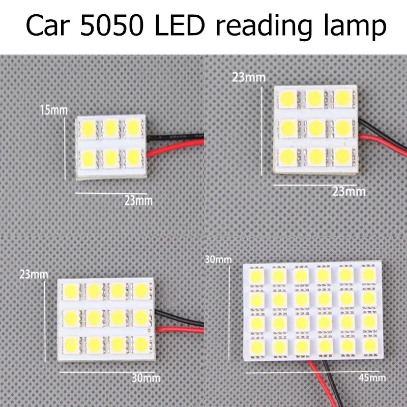 Светодиодная панель T10 24 Smd 1 шт. лампа для чтения салона автомобиля 12 В