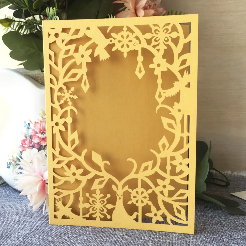 45 шт. изящные открытки приглашения на свадьбу день рождения|Открытки и