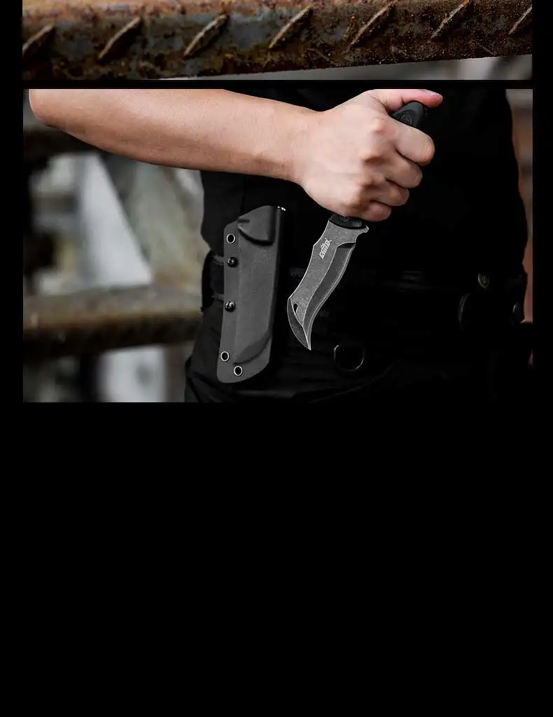 CIMA C896 пластичный монтаж, фиксированным лезвием Ножи уникальный дизайн curve тактический нож боевой