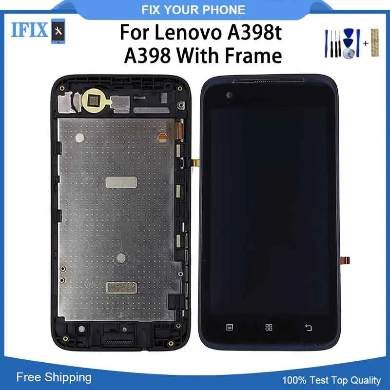 4 5 дюймов для Lenovo A398T A398 сборка сенсорного экрана ЖК дисплея и цифрового