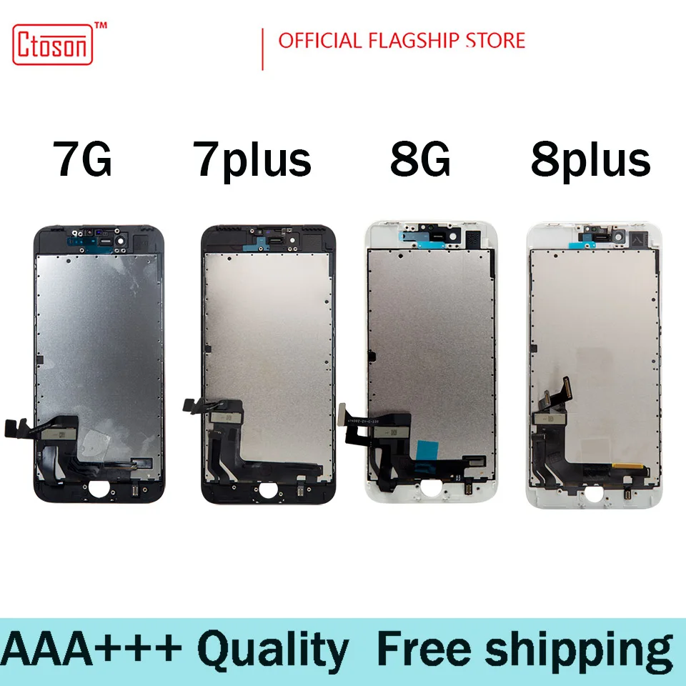 Ctoson для iPhone 6 + 8 LCD с фиксацией инструментов 7 plus экран Замена дисплея легко
