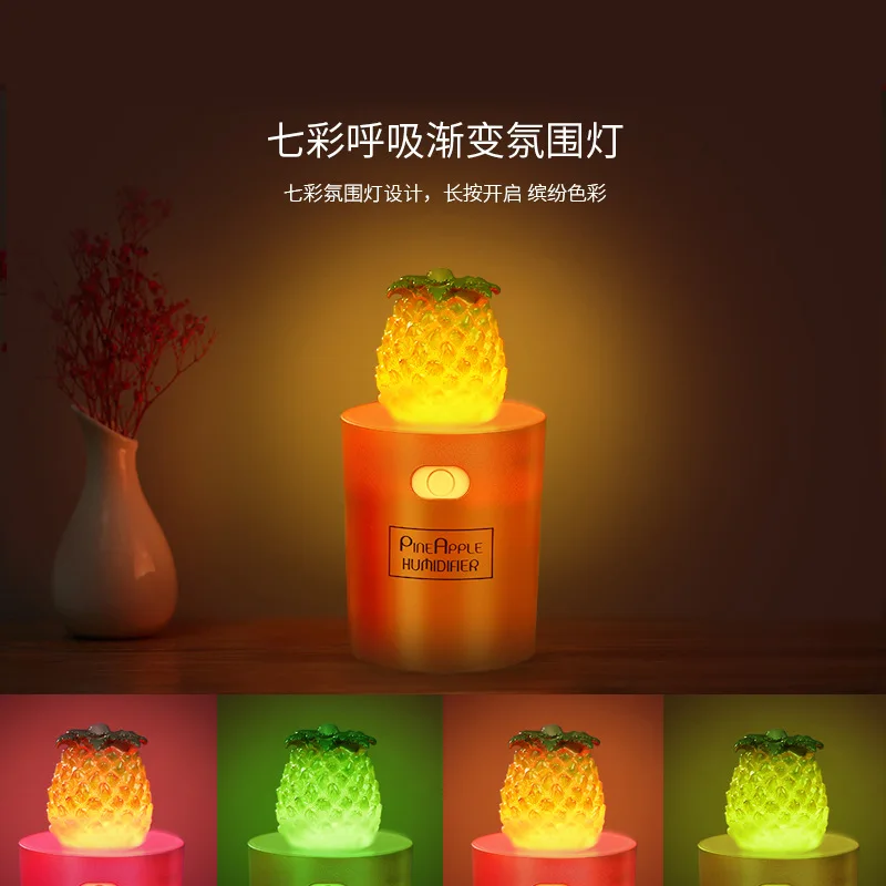 

ALDX6-D-B803,free shipping,New pineapple humidifier usb mini household air humidifier small ultrasonic