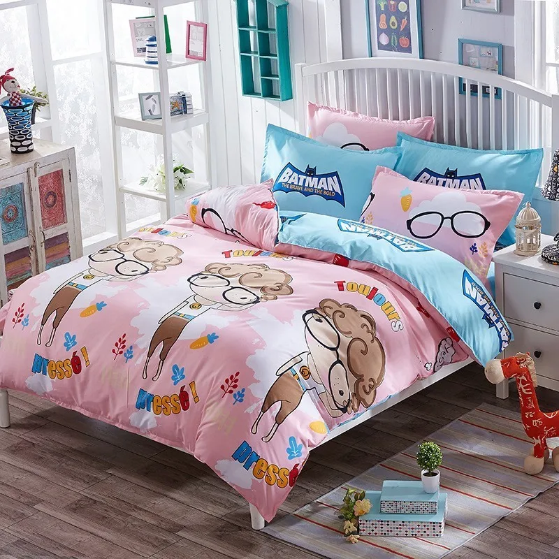 New Creative Pattern Duvet Cover 3/4 pcs Bedding Set Adult Kids Child Bed Linen Single Full Double Queen King Size Bedspreads 2m | Дом и сад