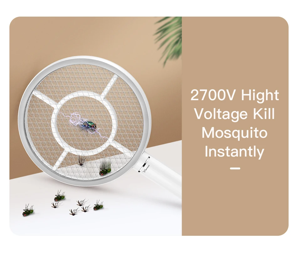 YAGE электрическая ловушка для комаров Smart Touch Switch 2700V USB перезаряжаемая батарея Moustique ракетка фрукты Moscas мухоловка