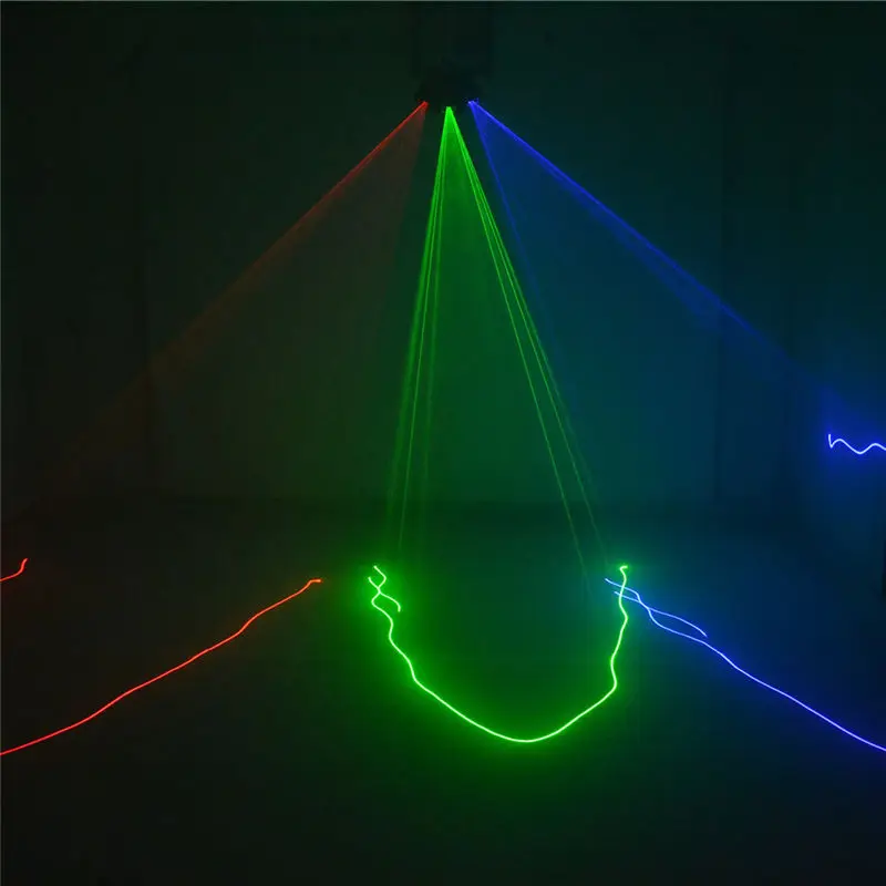 AUCD 3 головы RGB Красный Зеленый Синий проектор Лазерный светильник Профессиональный для дискотек КТВ DJ вечерние шоу луч движущийся луч сканирование сети сценический светильник ing AX3