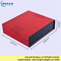 BDA40009(W250)-A5 Железный корпус электрического разъема diy чехол для инструмента для корпуса проекта Железный контроллер провод Соединительная коробка 280*250*80 мм - Цвет: BDA40009(W250)-A5