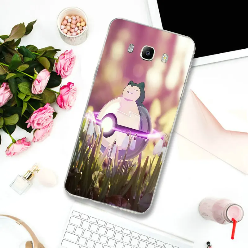 Для samsung S2 S3 S4 S5 Mini S6 S7 Edge S8 S9 S10 Plus Lite Note 5 8 9 тонкий мягкий ТПУ чехол для телефона Snorlax Pokemons