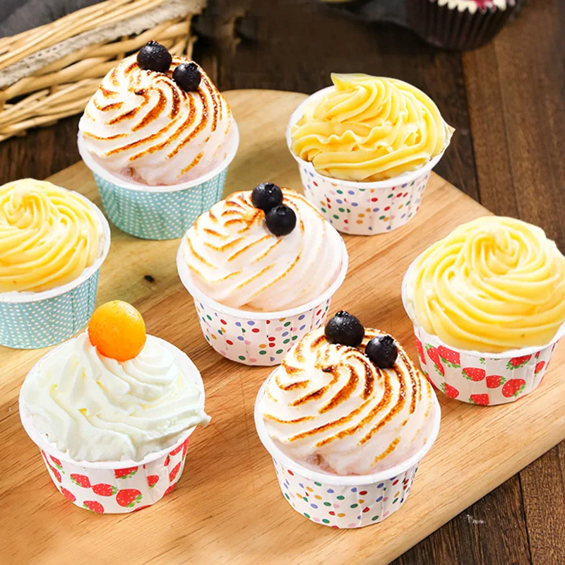 100 шт. любовь Бабочка цветы лошадь кекс поднос вкладыши Маффин кухонные Чехлы