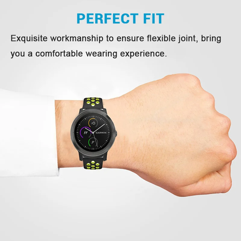 Ремешок силиконовый 7 в 1 для часов Xiaomi Huami Amazfit Stratos 2 двухцветный браслет на