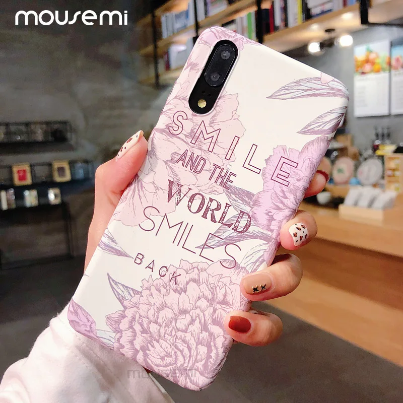 Жесткий чехол mousmi 3D с милым цветком для Huawei P20 Lite Honor 10 Nova 3E Pro |
