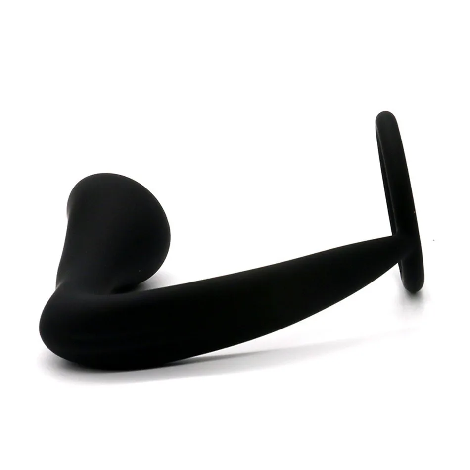 Мужской массажер простаты кольцо на член Анальная пробка силиконовая задержка