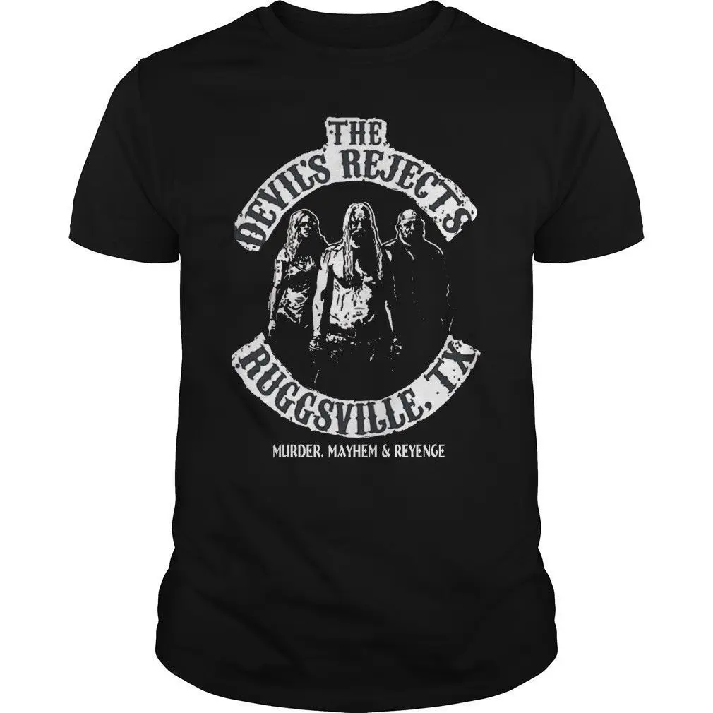 

2019 крутая черная футболка The Devils отвергает Ruggsville TX KILLING Mayhem & Reyenge