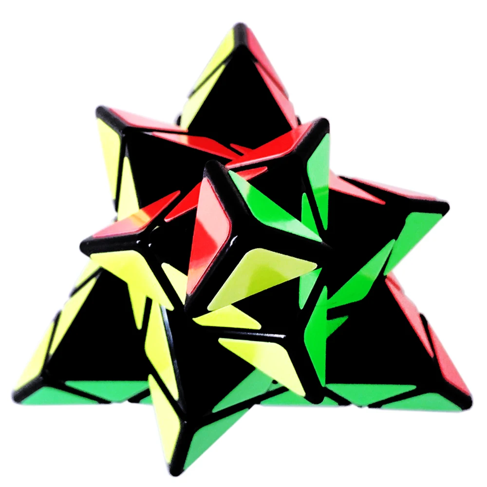 

4 Layers Professional Magic Cubes Toy for Kids Four-layers Triangle Shengshou Stickers Speed Cubos Megico