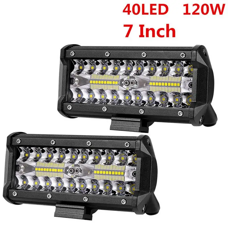 20/40LED 60/120W полосы светильник Точечный s изменение крыши рабочий для внедорожных