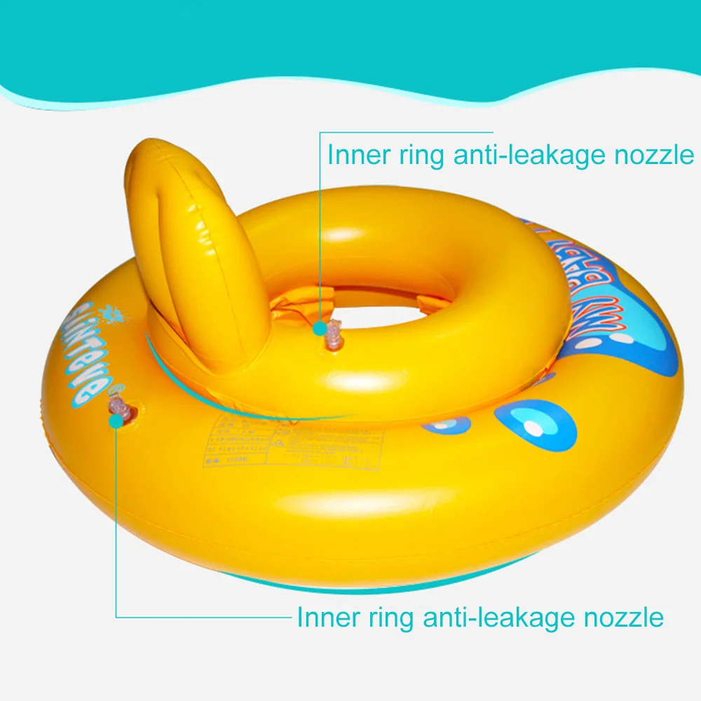 

Baby Water Swimming Ring Kids Thickened Swimming Toy Inflatable Double Balloon Float Seat Boat Toddler Swimming Pool Accessories