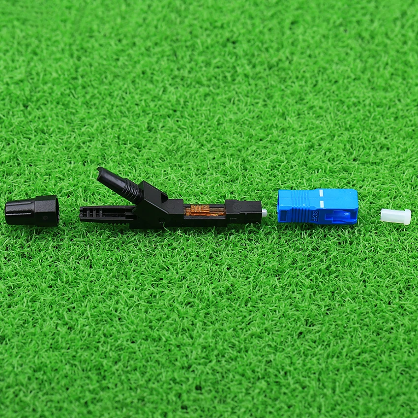 KELUSHI 100 шт./SC UPC оптоволоконный быстрый разъем FTTH SC Одномодовый разъем|fast connector|ftth
