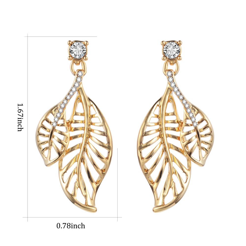 XZP S925 Серебряные серьги-гвоздики с золотыми пластинами и кристаллами из