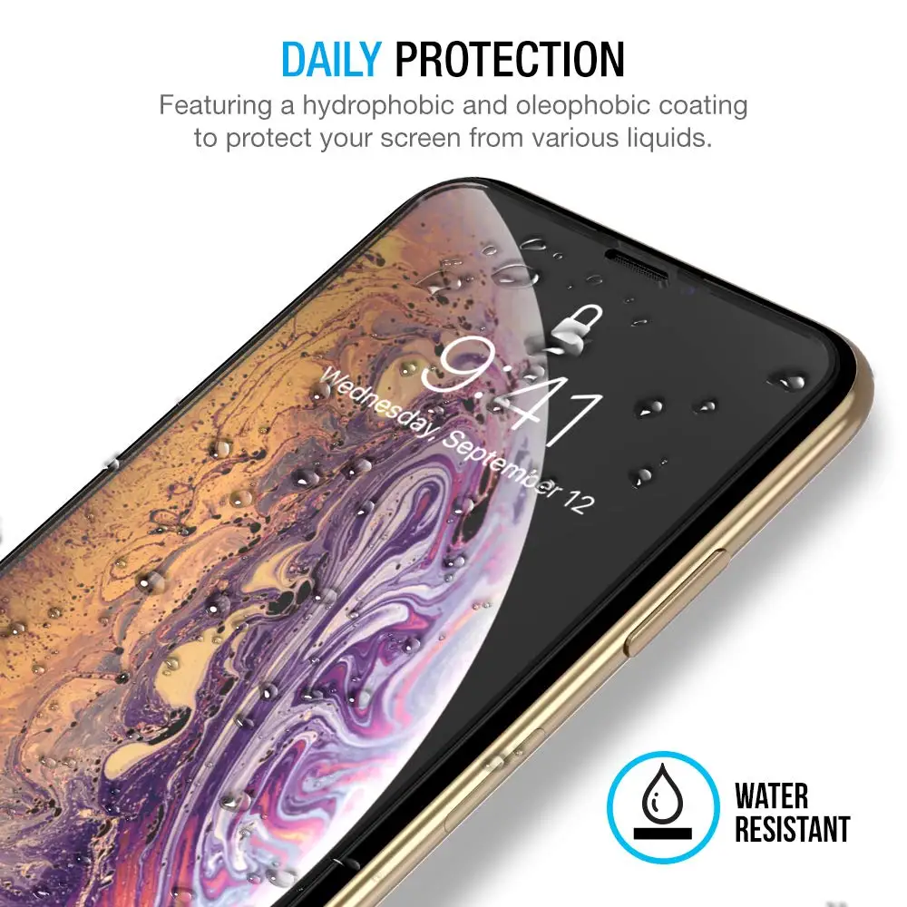 Закаленное стекло VALAM 9H для iPhone xs max xr защитное 9D полное покрытие Защитное X Xs Max XR