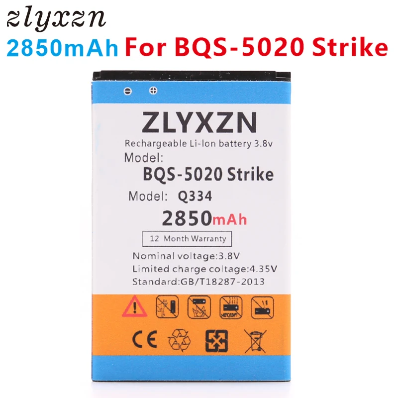 100% Новинка 2850 мАч батарея для Micromax Q334 BQ Strike BQS 5020 Бесплатная доставка|Аккумуляторы