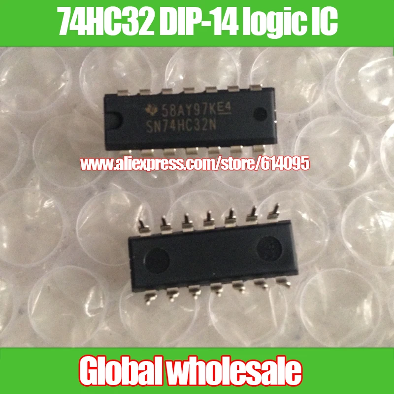 Бесплатная доставка логическая интегральная схема 74HC32 DIP-14/Quad. 2-вход или