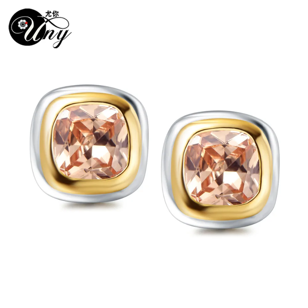 UNY Серьги античные женские ювелирные изделия серьги двухцветные покрытые