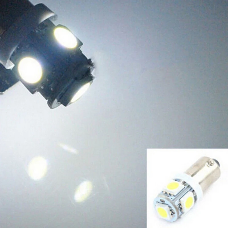 Автомобильная светодиодная лампа BA9S xenon White 5050 5SMD автомобильная T4W H6W индикатор