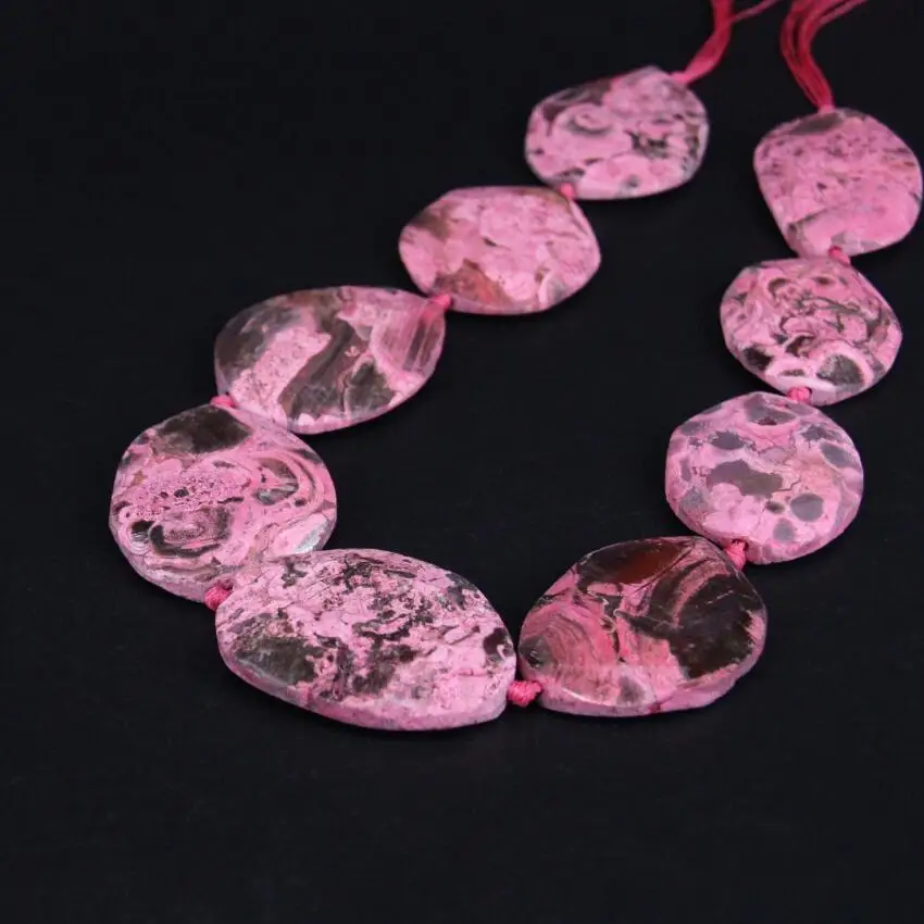 Бусины из натурального розового нефрита диаметром 15 5 дюйма большие размеры|loose