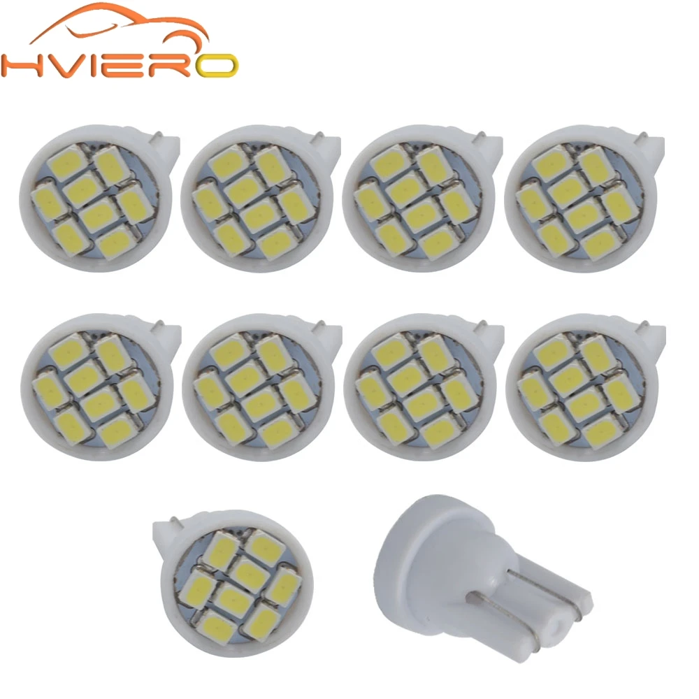10X автомобильный Led T10 W5W 168 147 152 светильник номерного знака Лампа для багажника