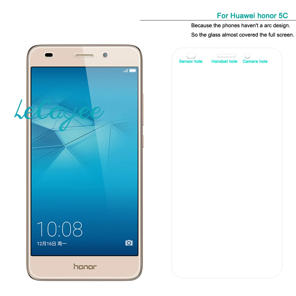 Ультратонкое высококачественное закаленное стекло для huawei honor 5C honor 4C 4X 4A 6X7 huawei 5A защита экрана HD Защита от царапин стекло