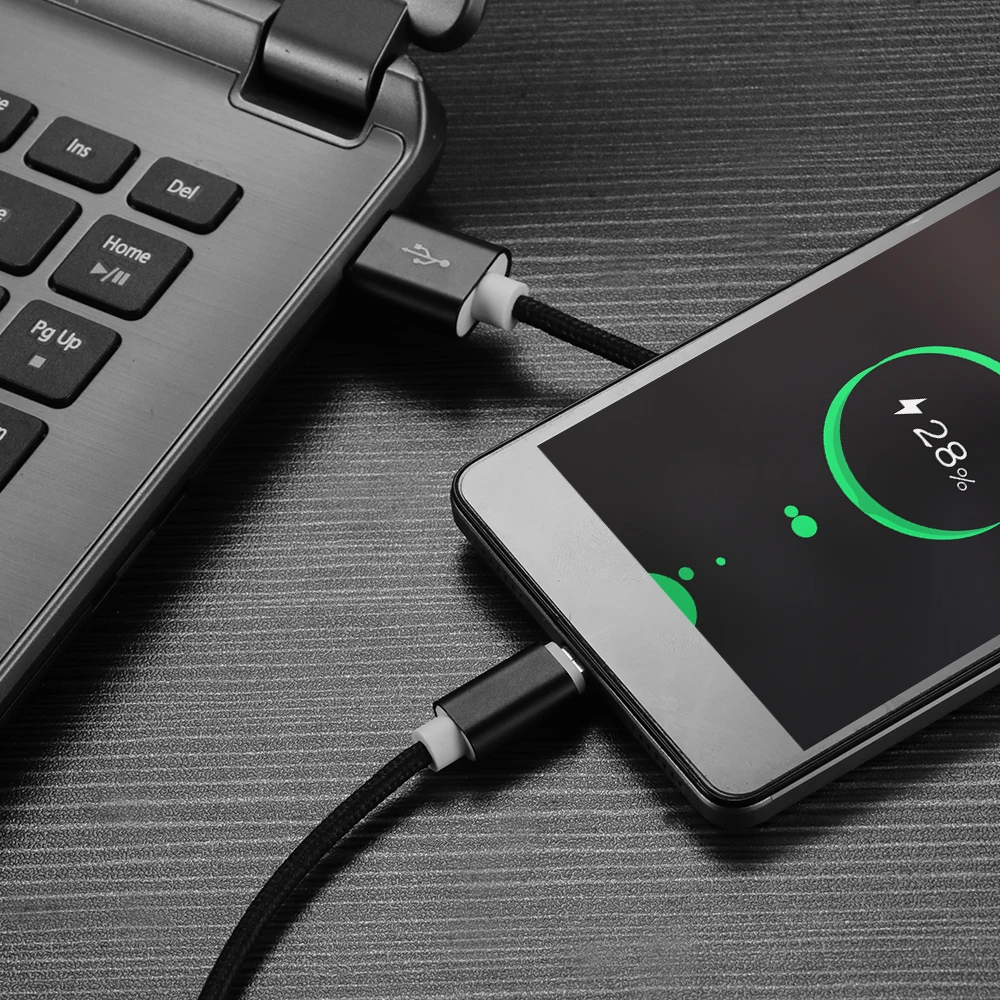 Micro USB зарядное устройство с кабелем для samsung Xiaomi huawei 0 5 м/1 м/2 м зарядный кабель