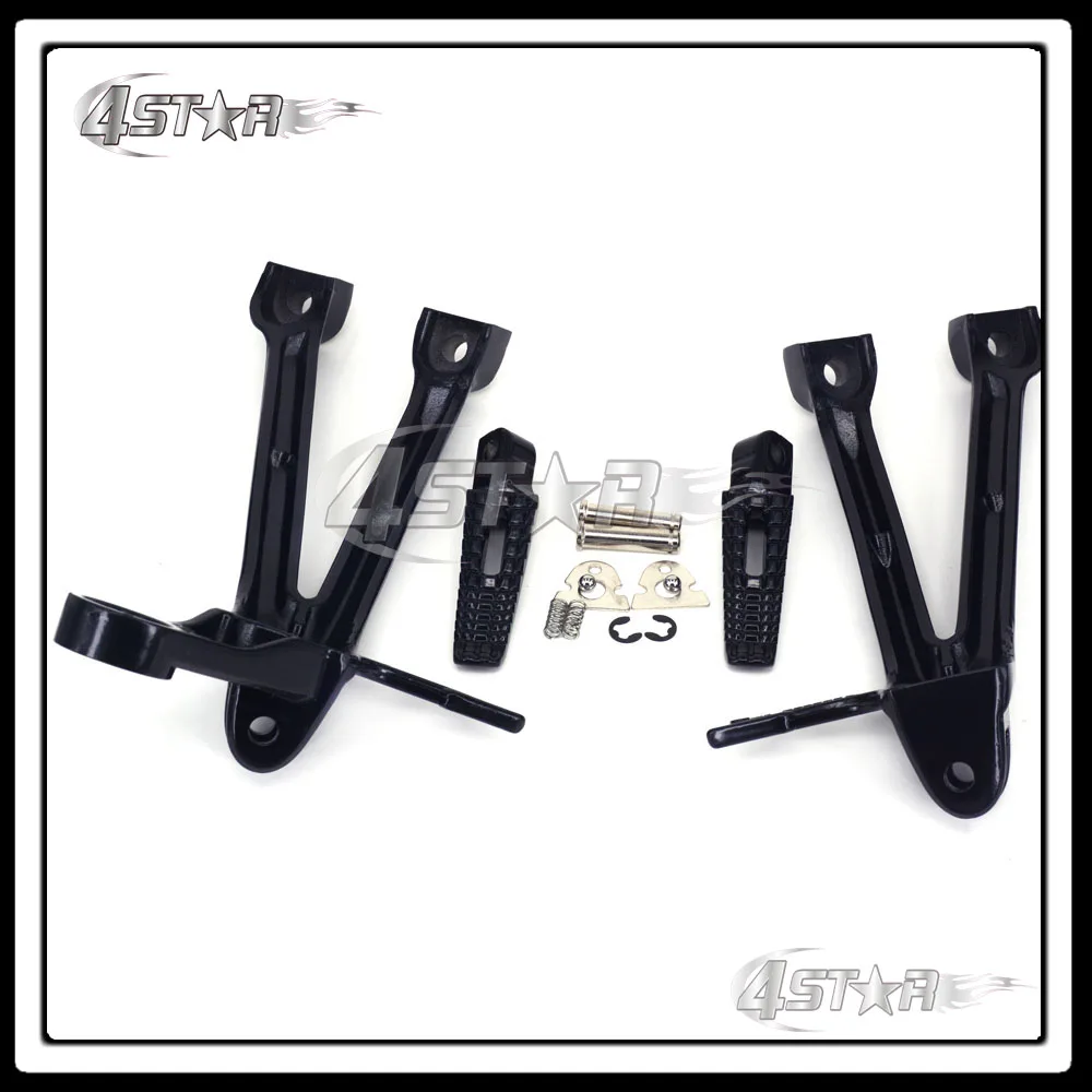 Сплав Черный сзади пассажирских подножки педали и штатив кронштейны крепление