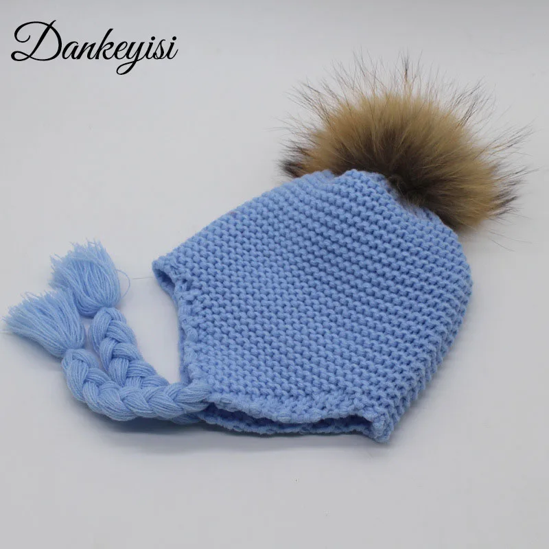 DANKEYISI детская теплая зимняя оплетка шапка бини для девочек и мальчиков вязаные