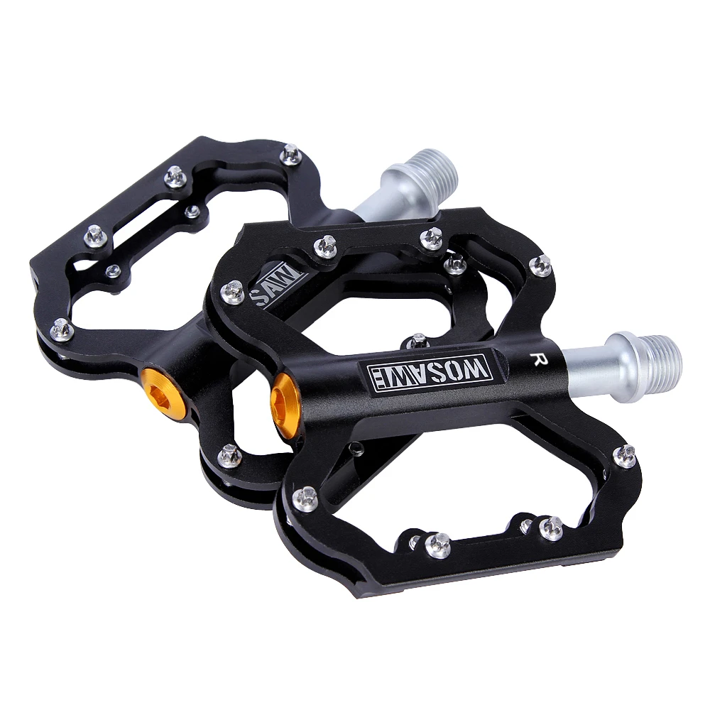 WOSAWE Sports Bicycle Pedal Aluminum 2 Colors Ultralight MTB Bike Pedals Mountain Road Cycling New Style Hollow | Спорт и